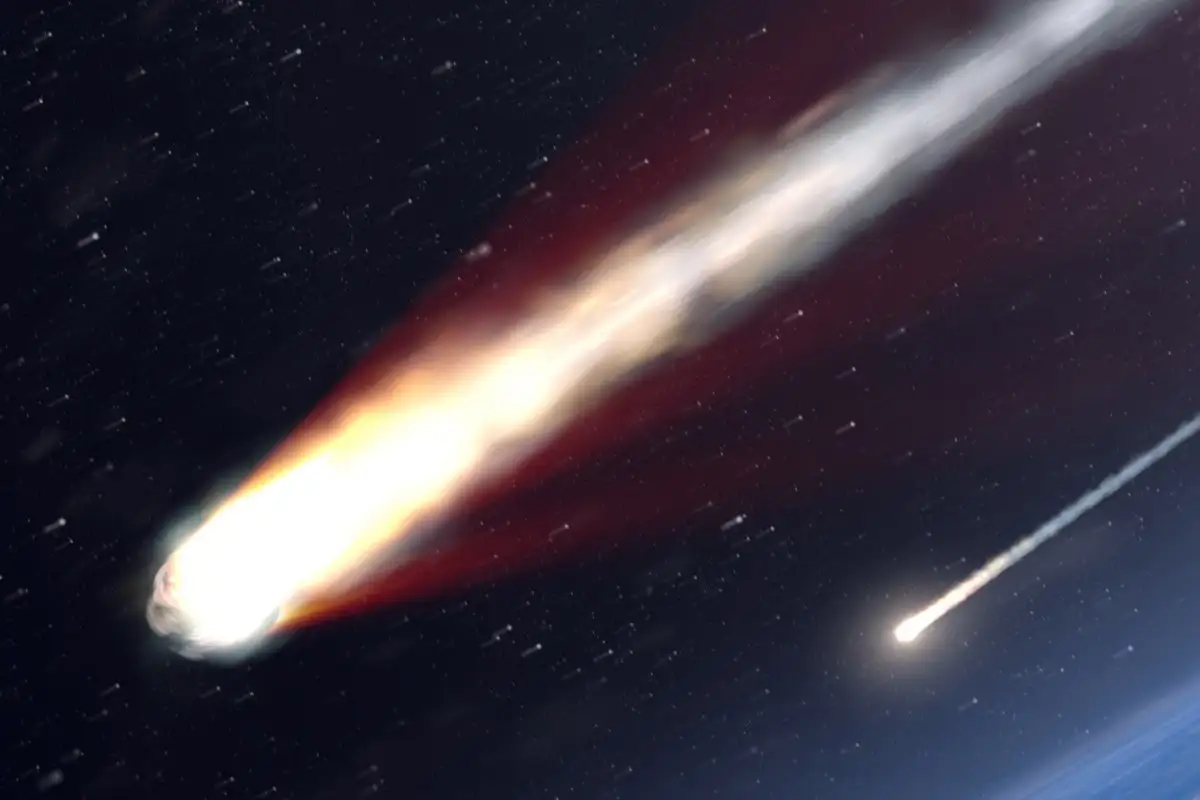 picture of meteor in space